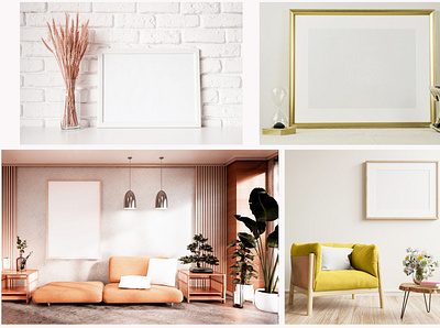 Single Frame Mockups frame mock up frame mockup wall art mockup