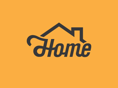 Home font home icon lettering logo type typoraphy