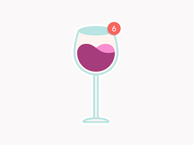 Wine Glass Count count glass grapes icon logo red wine