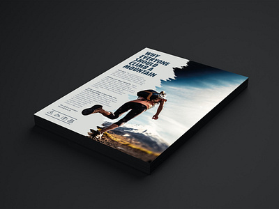 Hiking a5 leaflet design