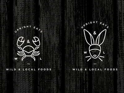 Wild & Local Logo Series 03 crab design logo meat rabbit