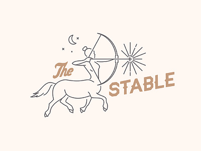 The Stable 03 centaur design event logo