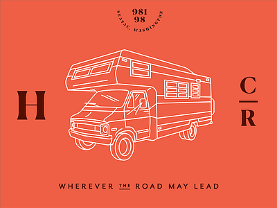 Wherever the road may lead camper el dorado line red road rv travel truck vintage