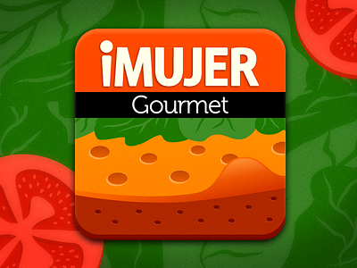 Imujer Gourmet app cheese icons ipad lettuce phone sandwich tomato