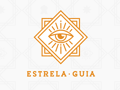 Estrela Guia eye guide line logos logo rhombus star zodiac