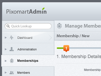 PixoMart Admin Design admin backend control panel minimal