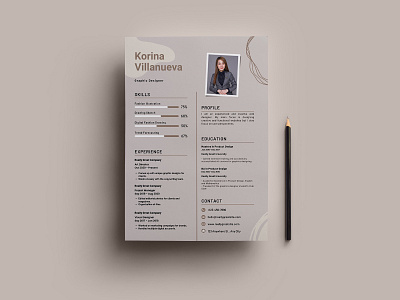 Resume/CV flat