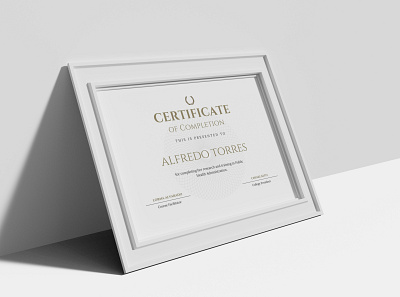 Editable Certificate of Completion invitation