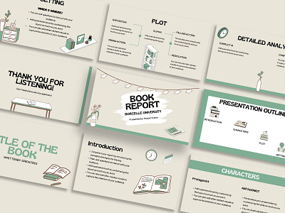 Book Report Education Presentation Template