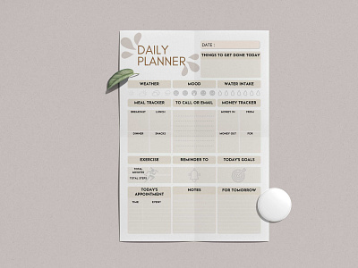 Daily Planner page