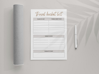 Travel Bucket List Planner do