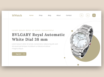 Watch e-store ui/ux website design app design luxury ui ux website
