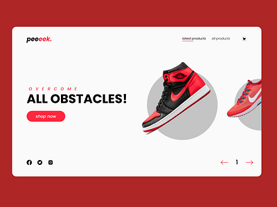 Shoes store ui/ux design