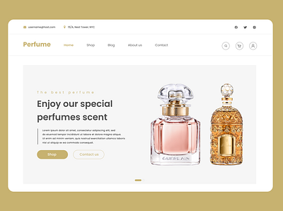 Online perfume ui/ux website design app design ui ux website