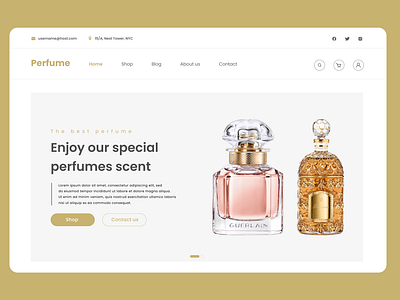 Online perfume ui/ux website design