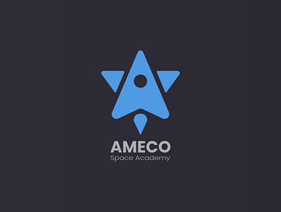 A logo for a astronomy academy app branding design illustration logo luxury ui ux vector website