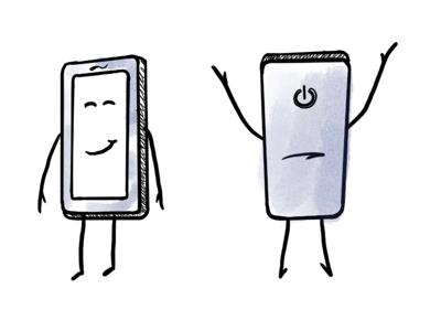 Mobile guy mobile phone phone character phone illustration