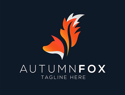 AutumnFox Logo animal apparel autumn branding clever clothing creative design fall fox illustration logo ui vector wildlife