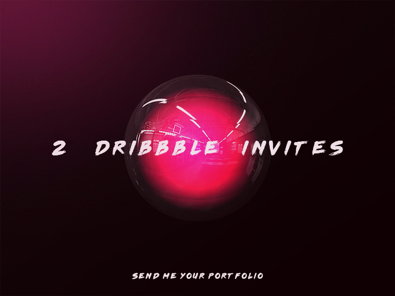 Dribbble invite x2 ae invite