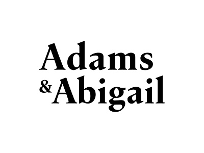 Adams & Abigail brand branding design graphic design illustration logo logo design vector