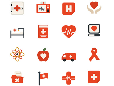 Medical Icons blood doctor health heart hospital icon medical notification social