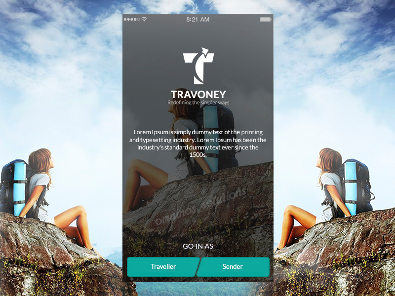 Travoney (Earn money with travel , Market place app) payment integration login screen travel app utility app social app marketplace app on demand app