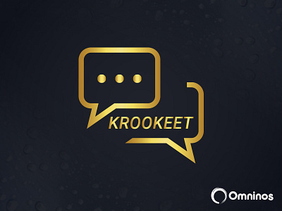 Krookeet Chat App Logo Design chat app logo design