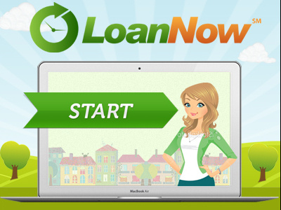 Loan Now art direction creative freelancer icon loan mortgage responsive web design website