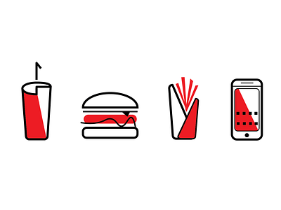 Fast Food graphic design illustration vector