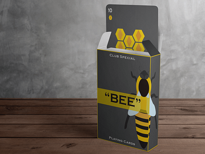 Bee playing cards prototype idea (Version 1.0) design graphic design mockup photoshop prototype