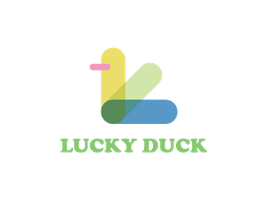 Lucky Duck logo branding graphic design illustration logo