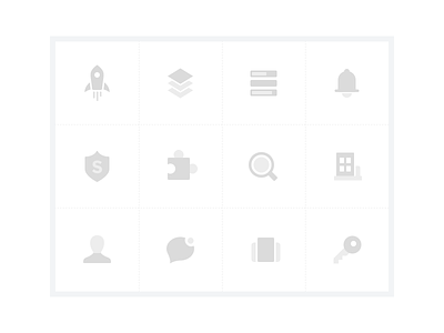 Icon Design 01 grey icons minimal