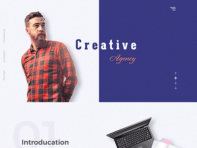Creative agency site agency colorful creative design gradient landing minimal page product ui ux website