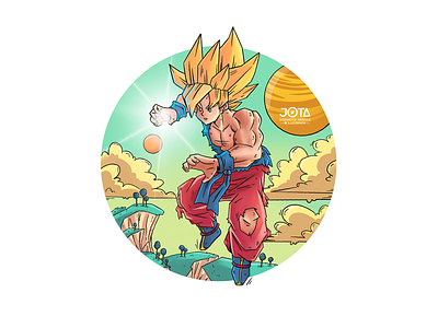 Goku Super Saiyan applepencil character design dragonballz drawing goku illustration ipadpro procreate