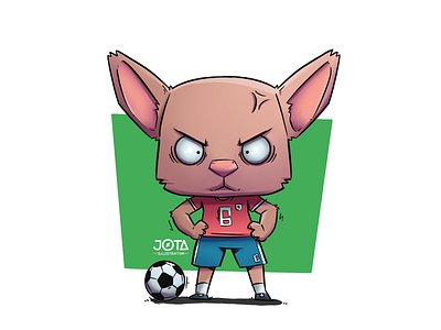 Chihuahua futbolista applepencil character design drawing graphic design illustration ipadpro photoshop procreate
