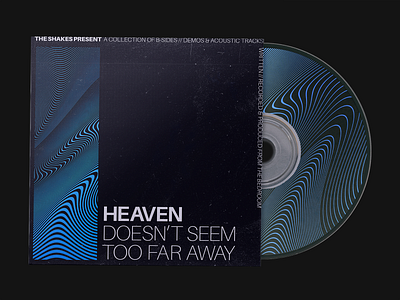 Heaven Doesn't Seem Too Far Away Single Cover album art album cover album cover art album cover design band bandmerch cd cover cd design cover cover art illustration layoutdesign lineart sans serif single cover type type art typographic typography typography art