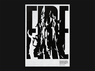 Fire Typographic Poster fire illustration poster poster a day poster art poster artwork poster design print print design type type poster typedesign typographic typographic illustration typographic logo typographic poster typography typography design visual visual communication