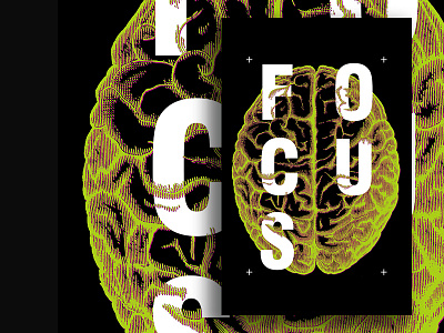 Focus design digital editorial icon illustration layout logo magazine print type typography
