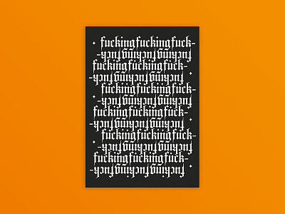 Fucking design digital editorial gradient icon illustration layout logo monogram print type typography