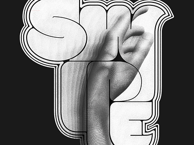 Swipe details design digital illustration poster print typography