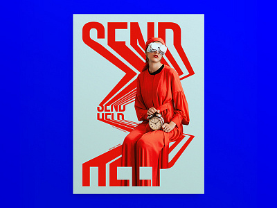 Send Help cyan design digital editorial font graphic illustration indentity indesign layout magazine photography poster poster a day print red type type daily typographic typography