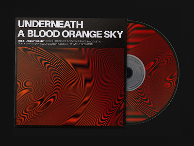 Underneath a Blood Orange Sky Single Cover Art design digital editorial gradient illustration layout print type typography vector