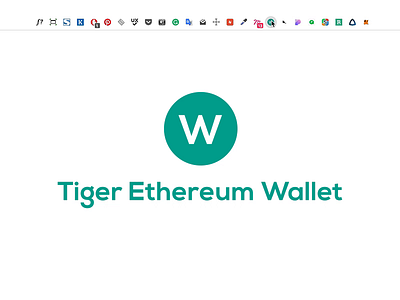 Tiger Ethereum Wallet | Chrome Extension animation browser chrome extension clean crypto design etherium green logo material design ui ux ui design wallet