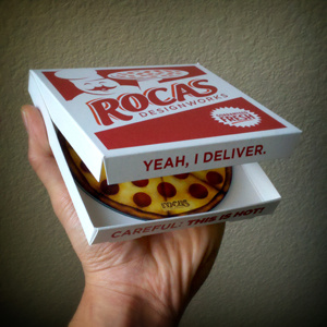 Eet's A Pizza! cd package design pizza portfolio rocas designworks self promo