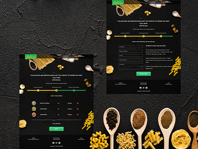 Felice Pasta Website food order sketch ui userexperience userinterface ux web webdesign website