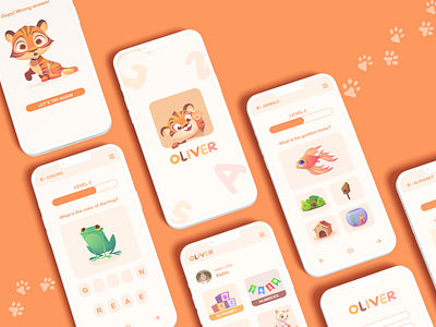 Kids Educational App app design illustration logo ui ux vector