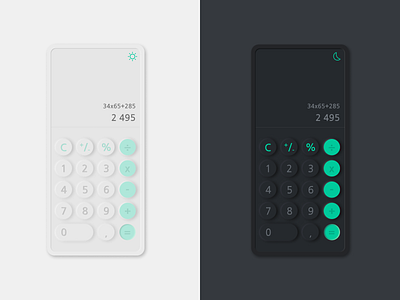 Neumorphic calculator app design graphic design logo minimalism neumorphism neumorphism typography ui ux