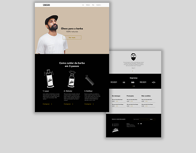 Le Beard Homepage branding design development ecommerce design illustration webdesign