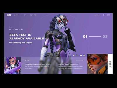 Overwatch 2 - Beta Test design overwatch ui ui ux ux web web design