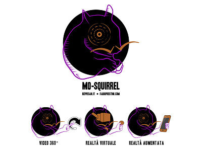 MoSquirrel - logo branding colors palette design icon illustration logo vector